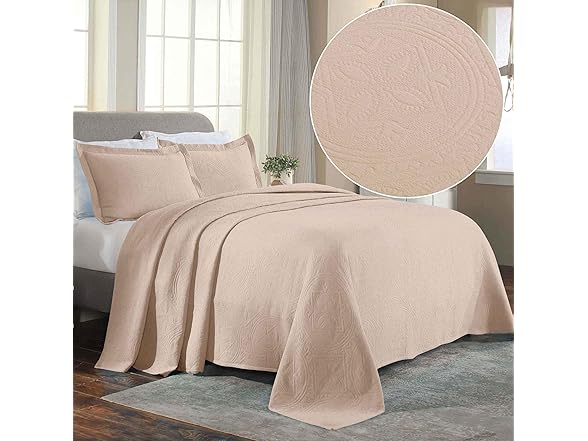 Superior Cotton Matelass Bedspread Set, Celtic Circles