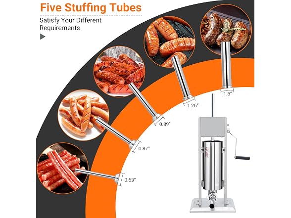 Sausage Stuffer, Manual 22LBS/10L Sausage Maker Machine