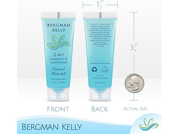 Bergman Kelly 2-in-1 Shampoo 1oz 100pk