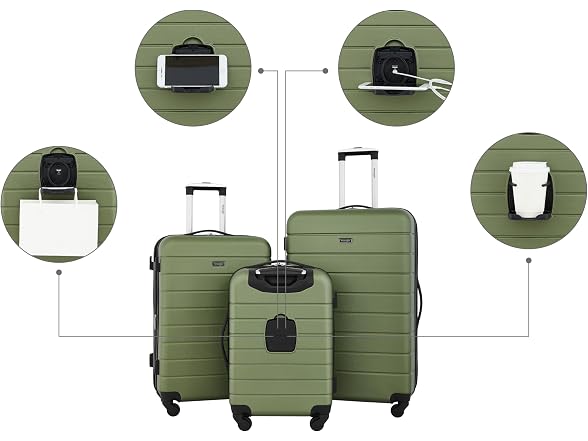 Wrangler Smart Spinner Hardside Luggage, 22" Carry-On