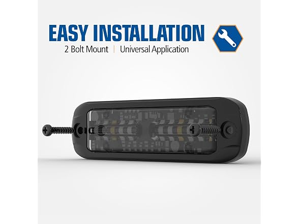 ECCO LED Amber Warning Light 6 LEDs