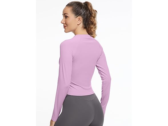 GGOV Womens LS Crop Workout Top (S)