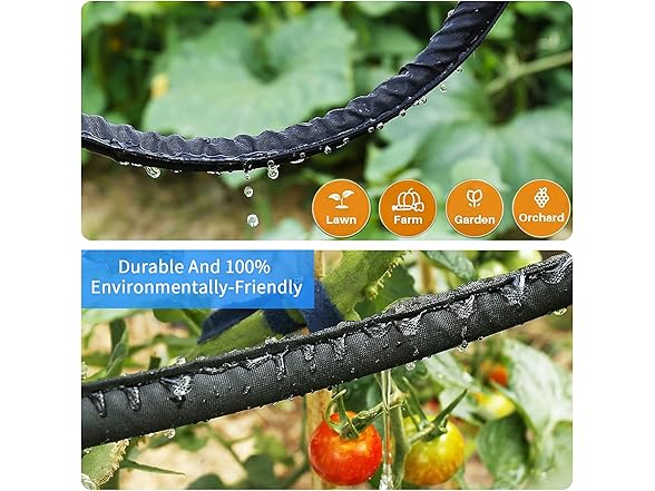 hlinker 75 ft Soaker Hose - 2 Pack