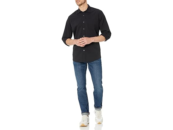Amazon Essentials Mens LS Casual Poplin Shirt