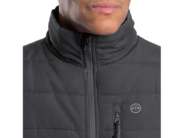 ATG Men Mock Neck Quilted Jacket