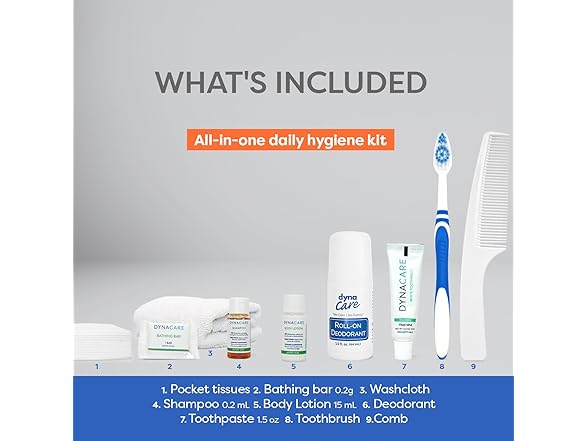 Dynarex Dynarex DynaCare Daily Hygiene Kit - Tra