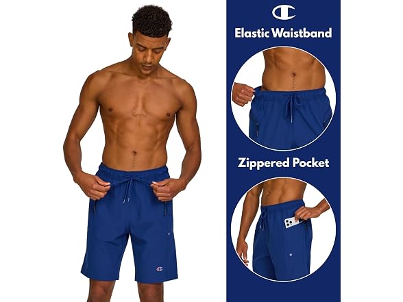 Champion Mens 9" Swim Trunks