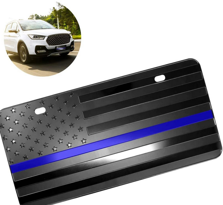 Zone Tech GA0086 USA flag License Plate Cover - Gallery 2