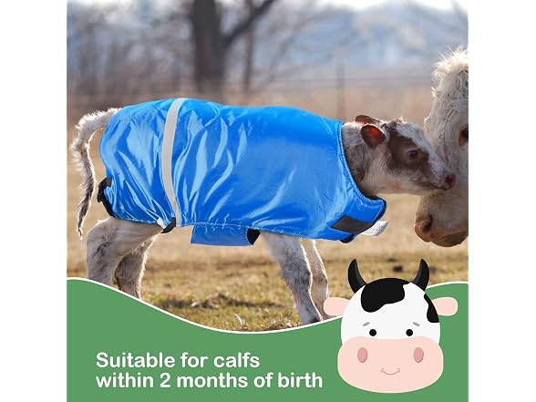 Dunzy 2 Pcs Calf Blanket Calf Coat Jacket Foa