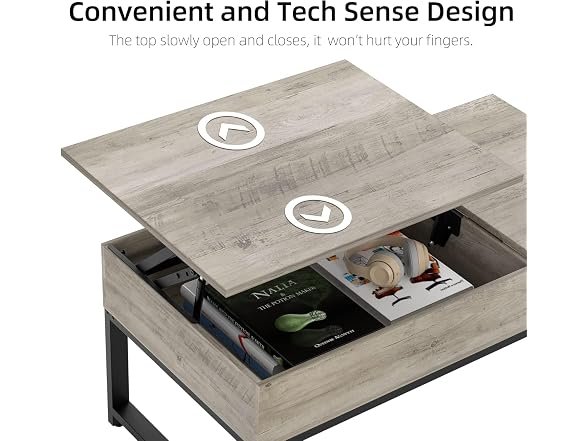 MegaChoice Lift Top Coffee Table Hidden