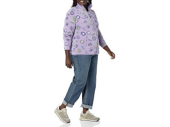 AE Womens Polar Fleece FullZip Mock Jkt