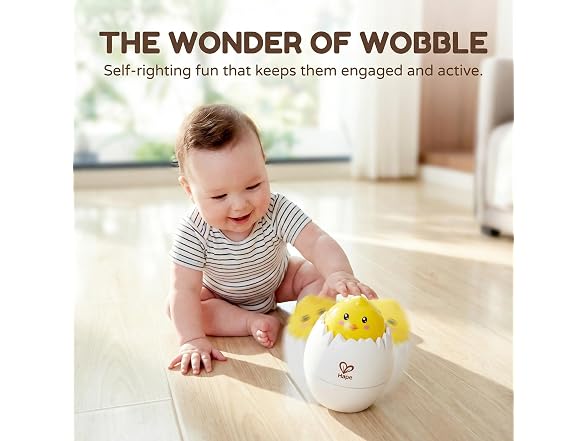 Hape Roll 'n Hatch - Magical Egg-to-Chick Wobbler Toddler Toy