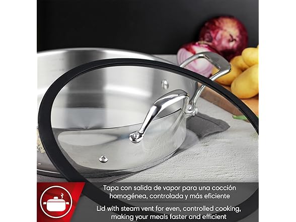 MAGEFESA Balance 11-inch Stainless Steel Braiser