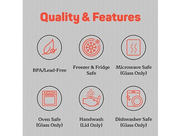 Emporio Kitchen Glass Storage Containers 24 Pieces Black