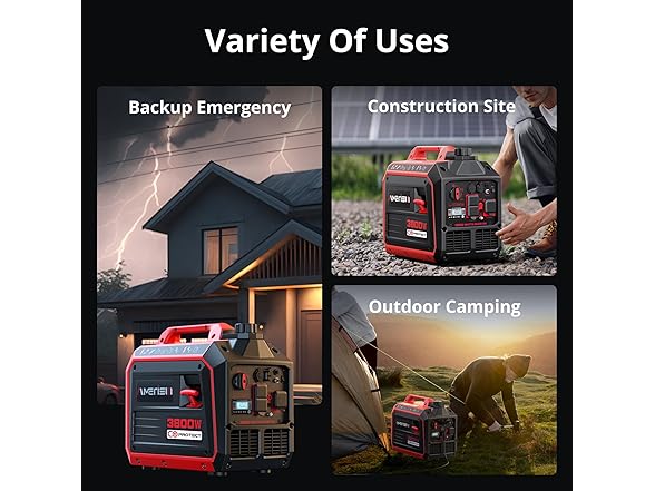 AMERISUN 3800W Portable Inverter Generator