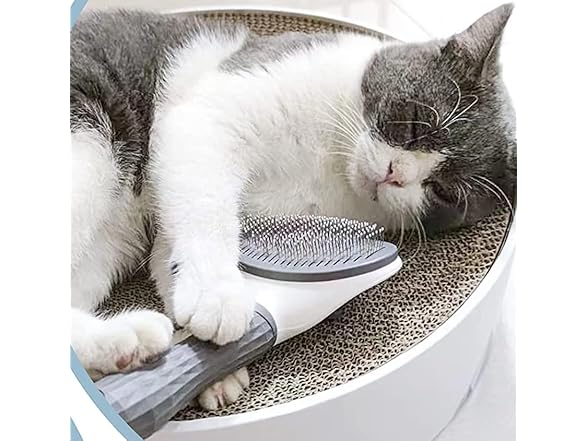 Generic Pet Hair Removal Comb Grey