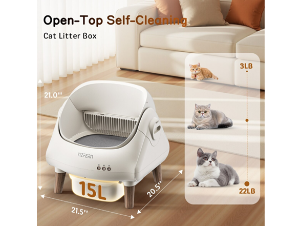Smart Self Cleaning Cat Litter Box