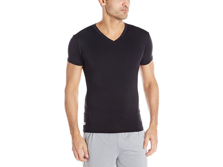 Under Armour  Small UA Tac HeatGear Compression Men's V-Neck Black / Clear