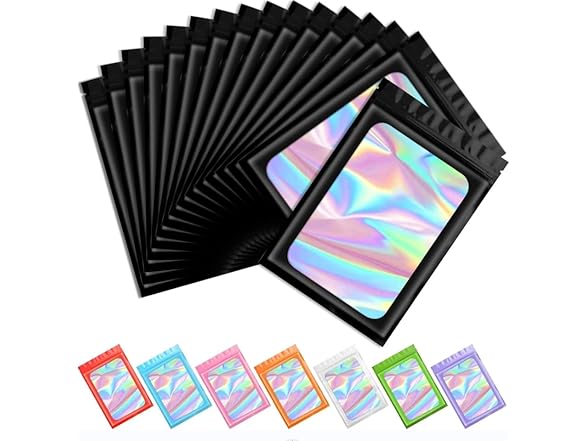 100pcs Mylar Bags, 3.5g Bags
