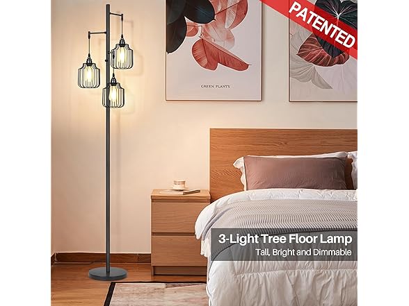 BrightHome Dimmable Floor Lamp