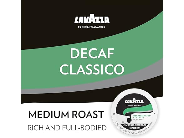 Lavazza Classico Decaf Single-Serve Coffee K-Cups
