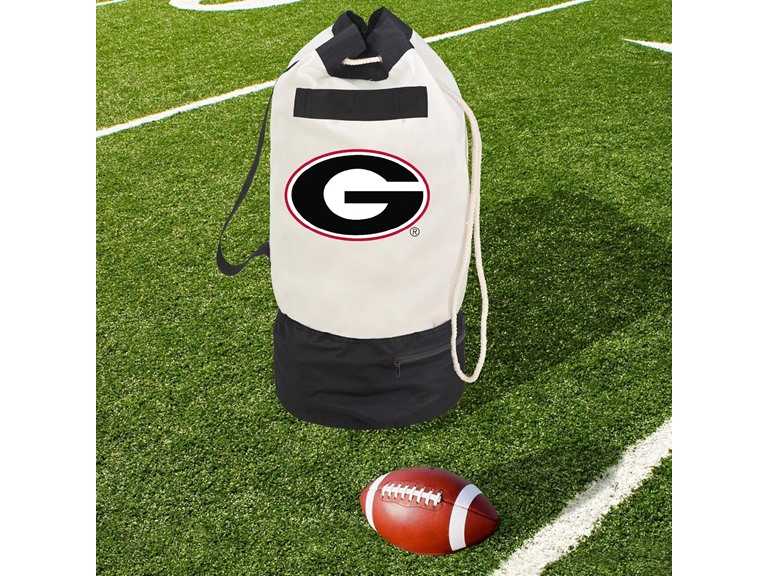 Smart Design Collegiate Heavy Duty Duffel Bag with Two Compartments 15 x 30 inch Canvas Officially Licensed Logo