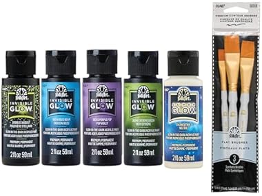 $14.99, Was $34.99, 57% Off! FolkArt Ultimate Glow-in-The-Dark Acrylic Paint dealfomo