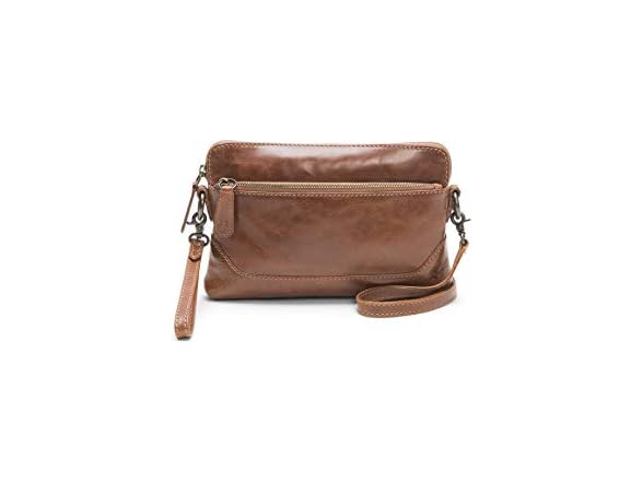 Frye womens Melissa Wristlet, Cognac