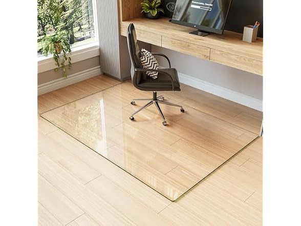 Koonmi Glass Chair Mat 40" x 60"