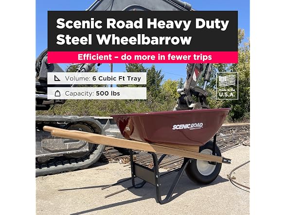 Scenic Road Heavy Duty Wheelbarrow