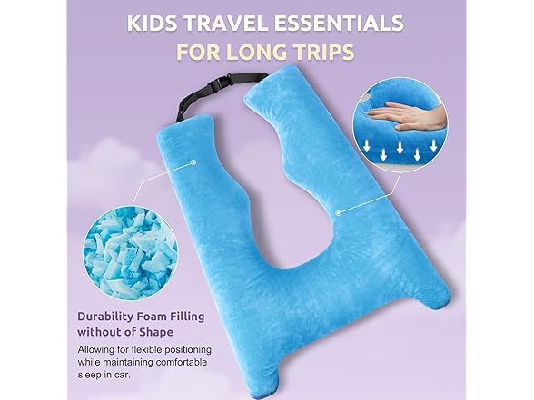 FAIORD Car Pillow for Kids