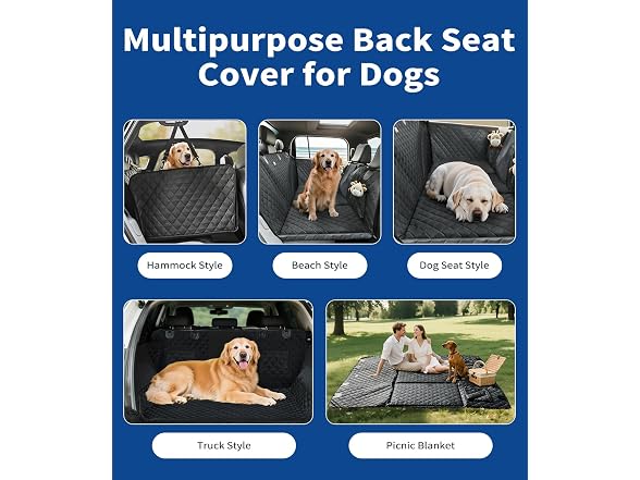 Waterproof Dog Car Seat Extender 450lb