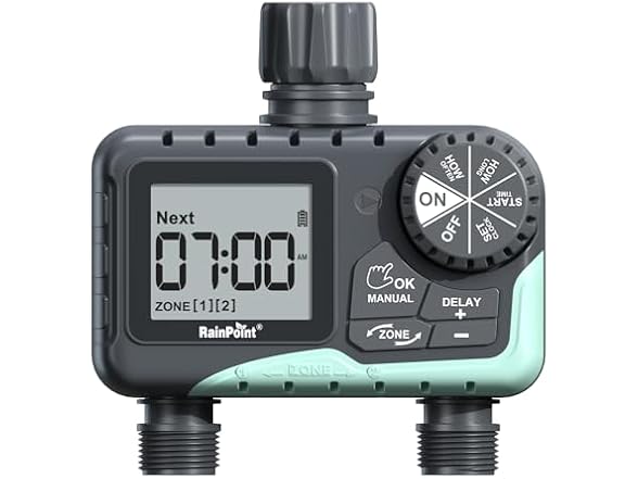 RAINPOINT 2 zone sprinkler timer