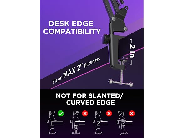 InnoGear Mic Stand Boom Arm Desk