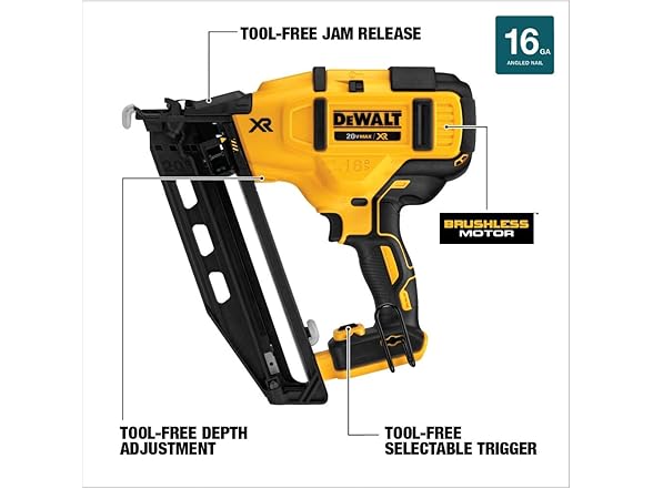 DEWALT DCN660B 16 GA Finish Nailer