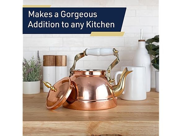 Classic Cuisine Copper Tea Kettle