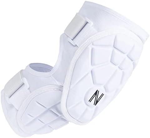 NURIBASE Baseball Batters Elbow Guard for Youth, Adult - Softball ElbowGuard for Youth, Adult - Elbow Guard for Baseball, Softball - White S/M