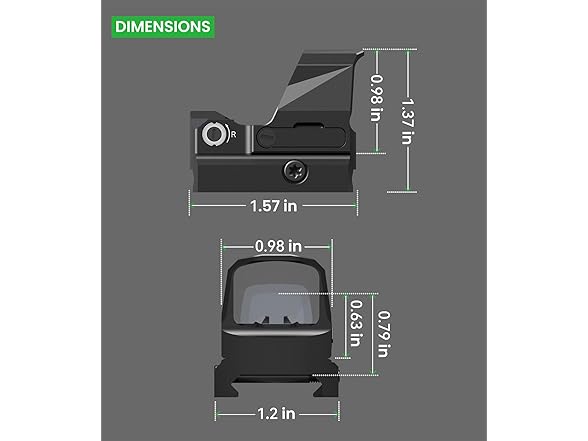 VOTATU PMD505-G RMSc Micro Green Dot