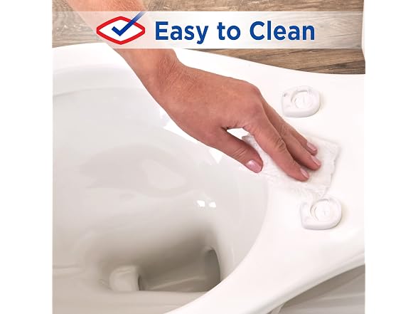 Clorox Elongated Plastic Toilet Seat with Easy-Off Hinges