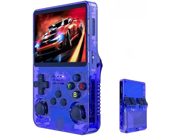RetroRush MQ-RUSH-BLU RetroRush Retro Handheld Gamin