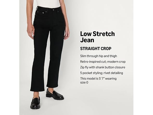 Amazon Essentials Women High-Rise Straight Jean