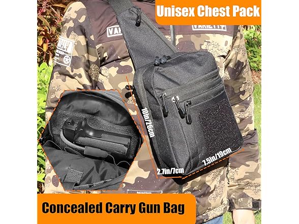 SXJWISHES Tactical Sling Chest Bag