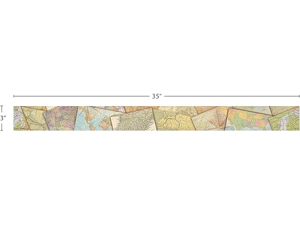 Teacher Created Resources Travel The Map Straight Border Trim