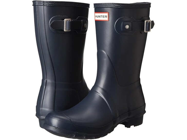 Hunter Original Short Women's Boots Hunter Navy Size 6