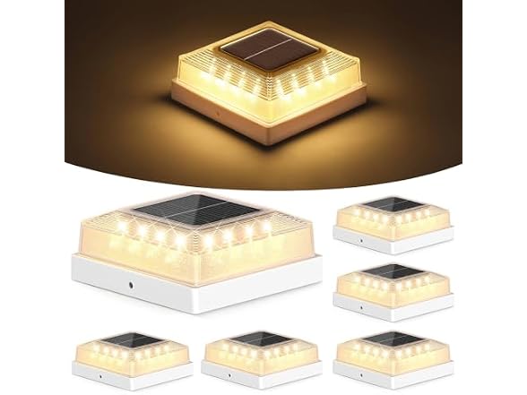 Brightever B0FXLRC2D5 Solar Post Cap Light Outdoor