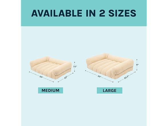 SportPet Medium Sherpa Bolster Couch Pet Bed, Cream