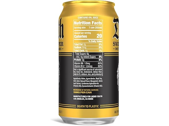 12PK Liquid Death Iced Tea - Sweet Reaper