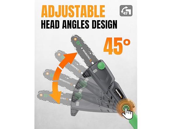 WORKPROX Cordless Pole Saw with Battery