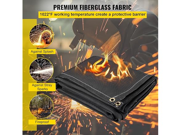 Fire Blankets, 2 Pack Welding Blankets, 8\'