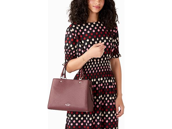Kate Spade Leila Pebbled Leather Satchel